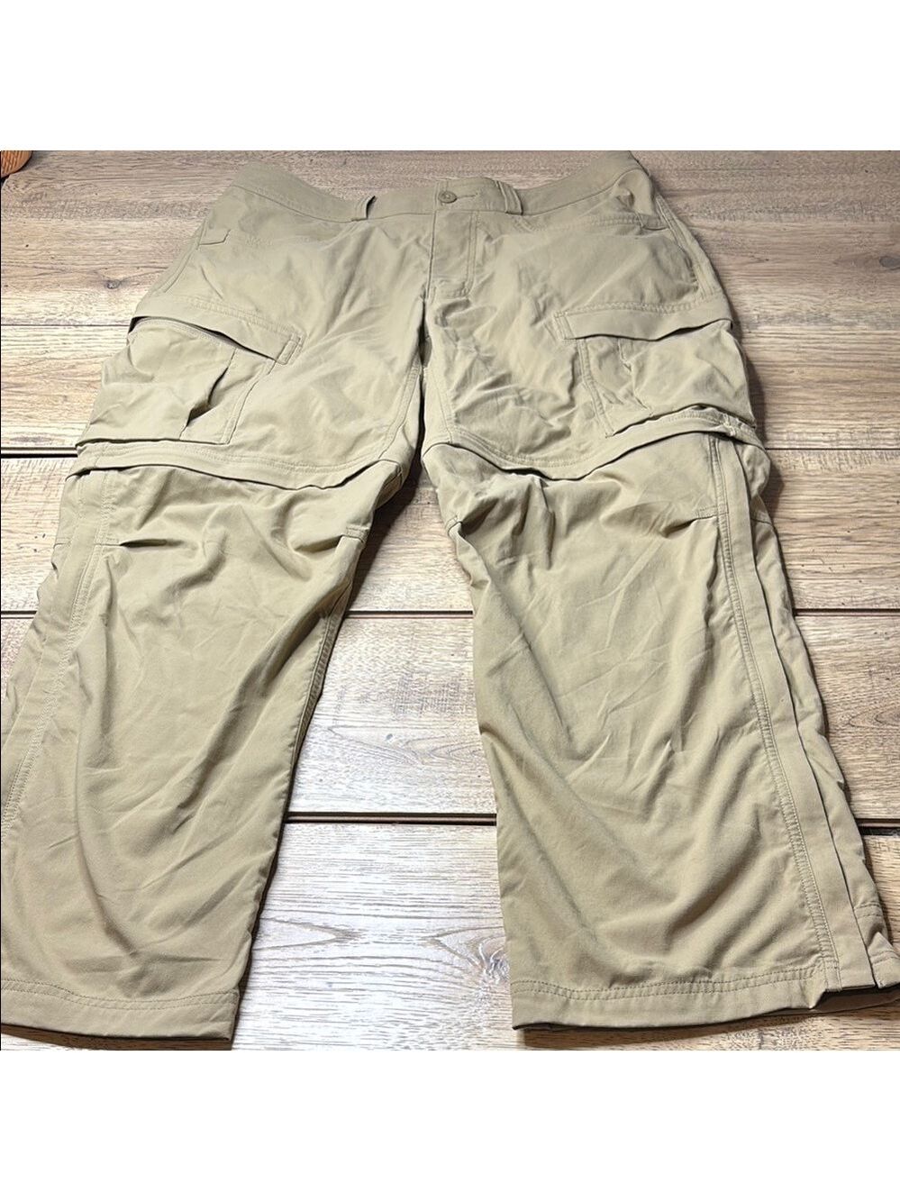 Men’s REI Asphalt Zipper Ankle Convertible Cargo Hiking Pants Size 36x29